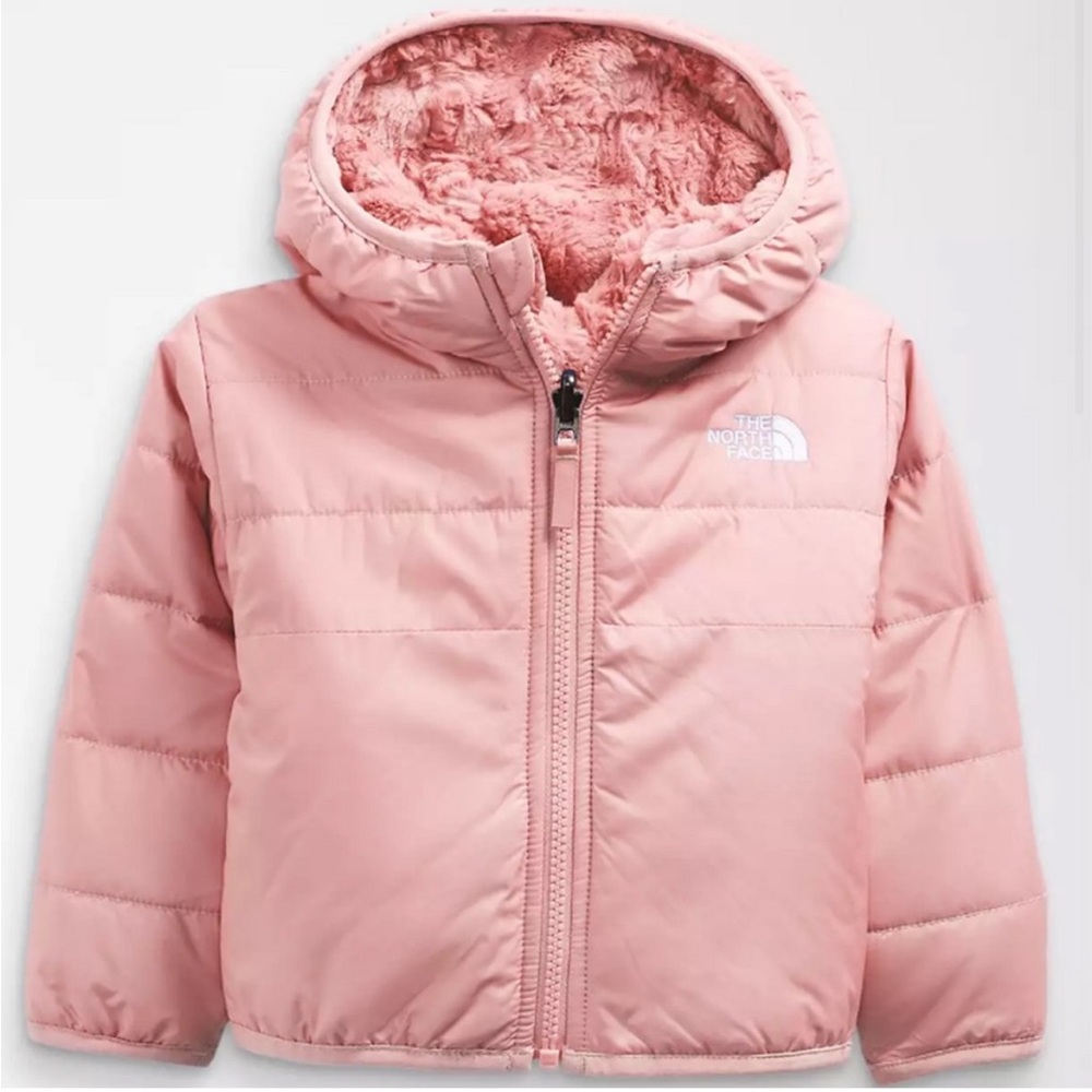 Northface reversible infant pink mossbud jacket